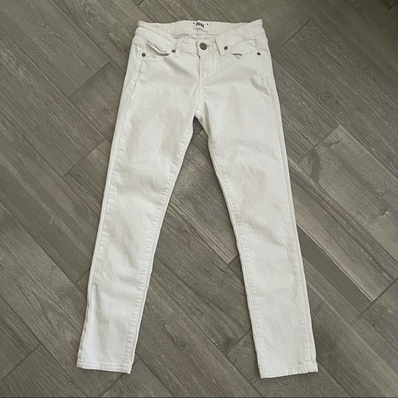 PAIGE Denim - PAIGE White Skyline Skinny Jeans
